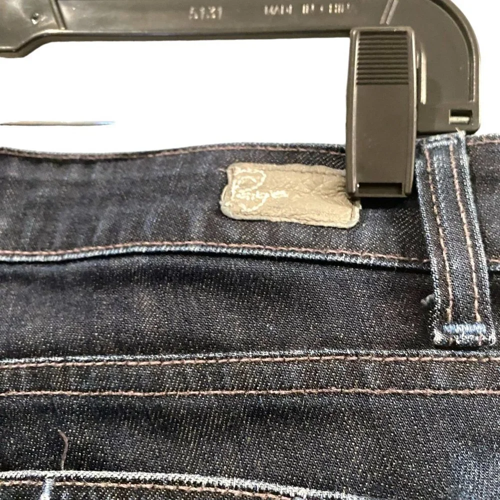 PAIGE Low Rise Premium Denim Jeans Dark Wash Melrose Straight Leg Size 29 - Picture 7 of 8